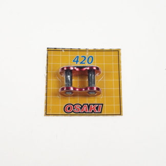 Ketting clipschakel Osaki 420 1/2x1/4'' rood geanodiseerd