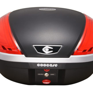 Koffer Coocase Reflex 50 liter zwart V50-L met alarm remlicht en afstandbediening