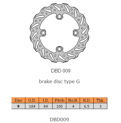 Remschijf Delta Braking DBD009G Terra KX 100/80 RM 85 achter - Image 2
