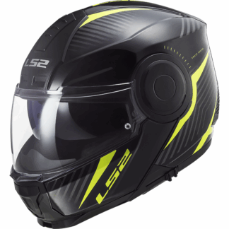 LS2 Helm FF902 Scope Skid glans zwart fluo geel