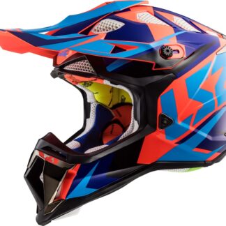 LS2 Helm MX470 Subverter Nimble glans zwart blauw oranje