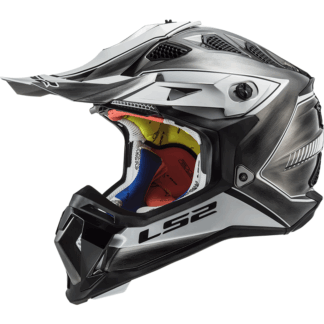LS2 Helm MX470 Subverter Power jeans glans zwart titanium