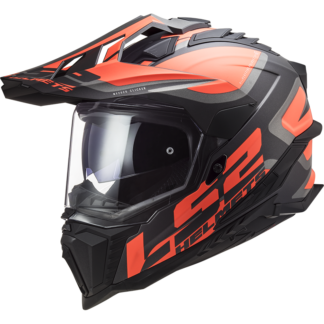 LS2 Helm MX701 Explorer Alter mat zwart fluo oranje
